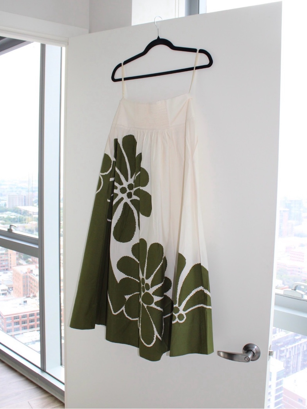 FARM Rio Olive & Cream Palm Tree Skirt